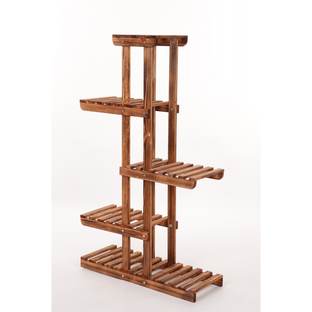 Kwietnik stojak na kwiaty doniczki drewniany regał na rośliny 6 półek EKO