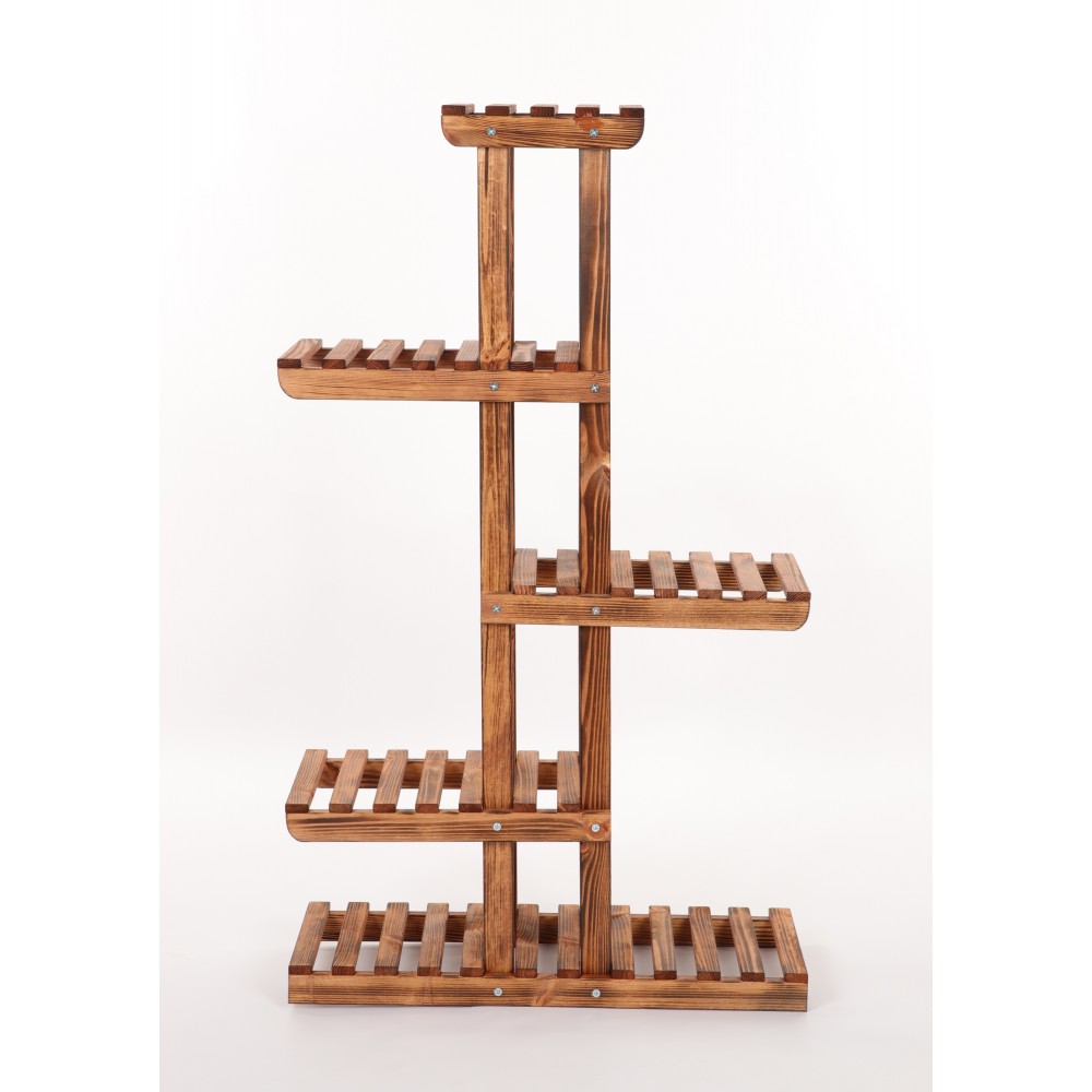 Kwietnik stojak na kwiaty doniczki drewniany regał na rośliny 6 półek EKO