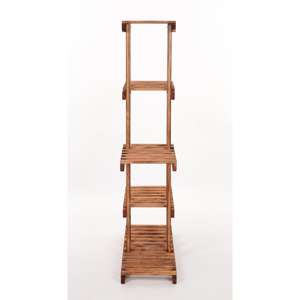 Kwietnik stojak na kwiaty doniczki drewniany regał na rośliny 6 półek EKO