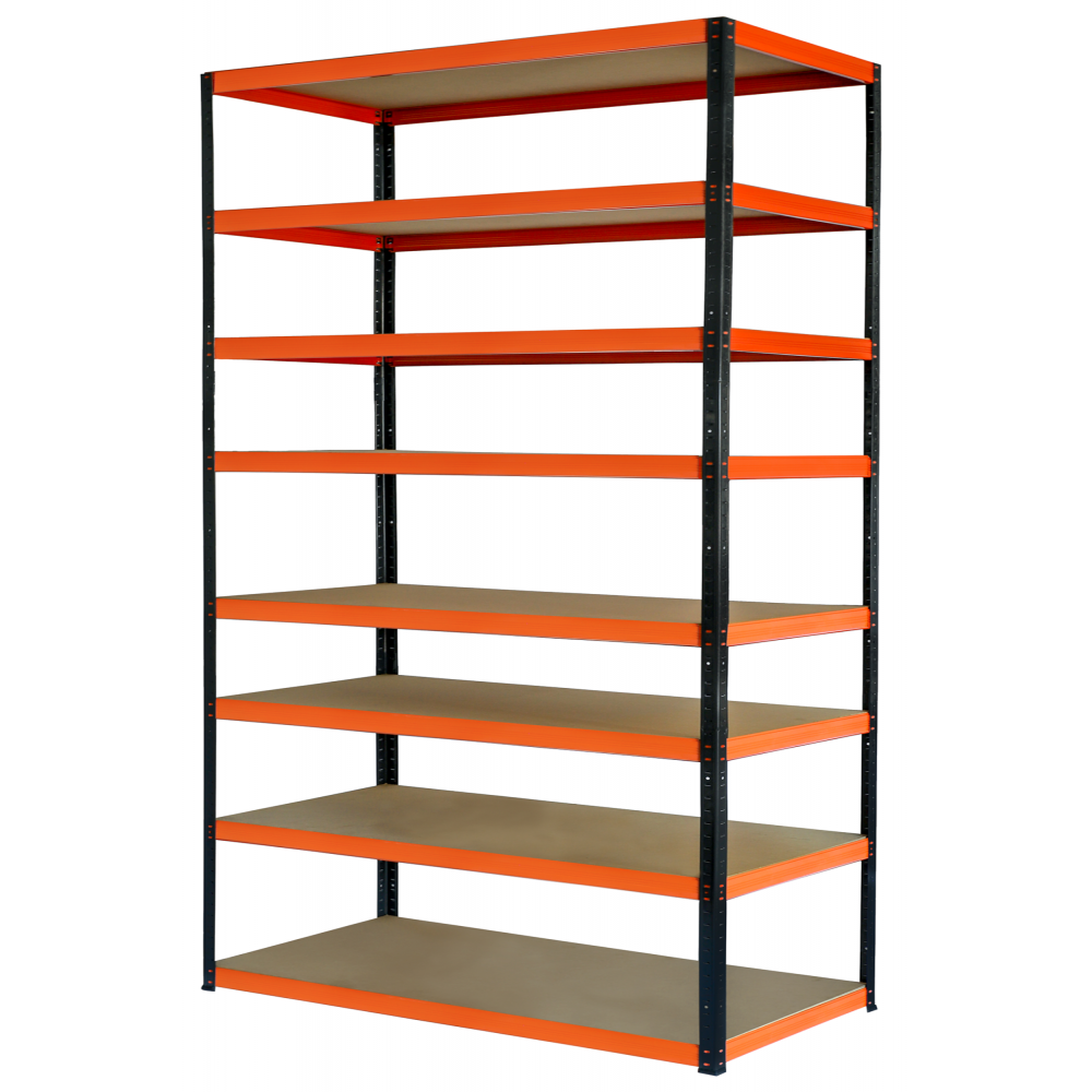 Regał metalowy magazynowy stojak HELIOS 270x150x50cm 8Px275kg SZEROKI MOCNY