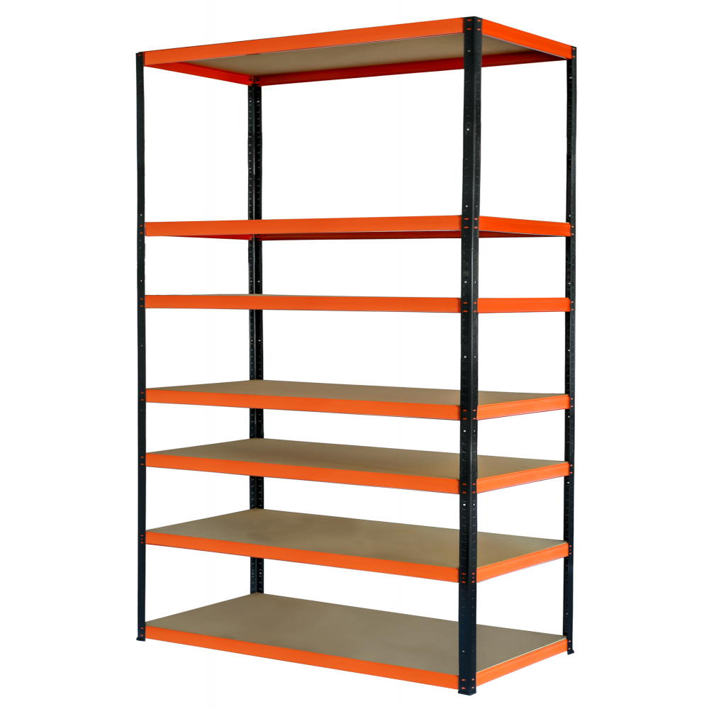 Regał metalowy magazynowy stojak HELIOS 270x150x35cm 7Px175kg SZEROKI MOCNY