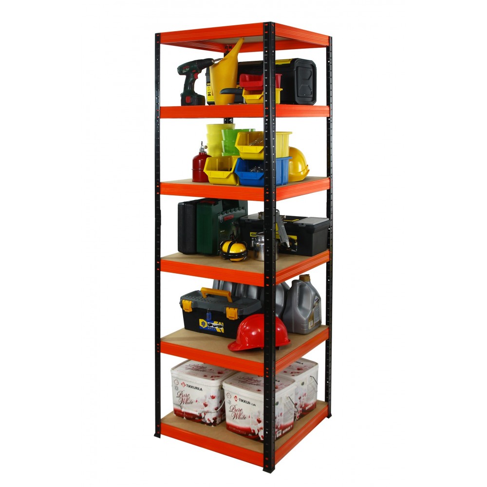 Regał metalowy magazynowy stojak HELIOS 213x40x40cm 6Px175kg 300TYS KOMB