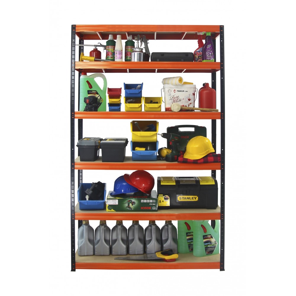 Regał warsztatowy metalowy stojak HELIOS 196x150x60cm 6Px175kg SZEROKI