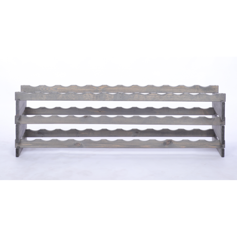 Stojak na wino regał modułowy na butelki 3x12 but SZEROKI BEZ NARZĘDZI