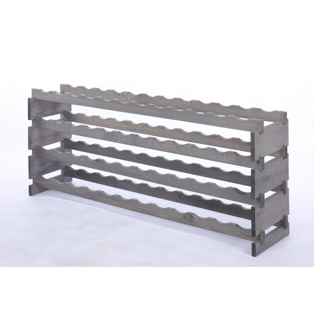 Stojak na wino regał modułowy na butelki 4x12 but SZEROKI BEZ NARZĘDZI