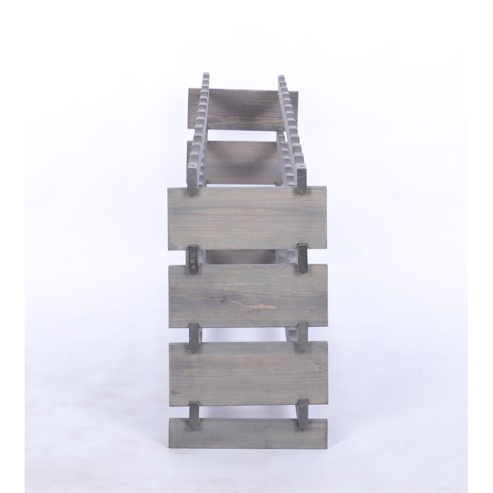 Stojak na wino regał modułowy na butelki 4x12 but SZEROKI BEZ NARZĘDZI