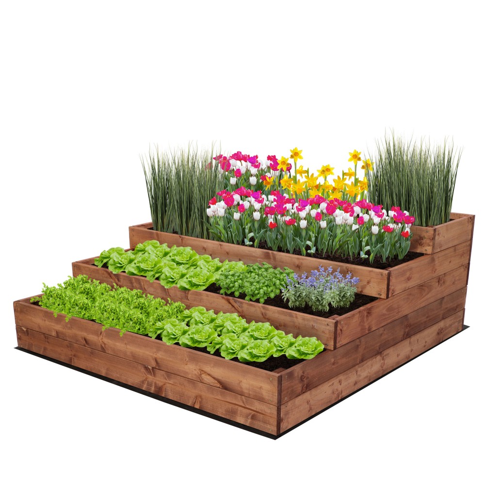 Skrzynie na warzywa warzywniak donica IMPREGNOWANY 45x120x120 GRATISY EKO