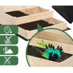 Skrzynia na warzywa warzywnik IMPREGNOWANY 54x90x120 GRATISY WYSOKA ECO