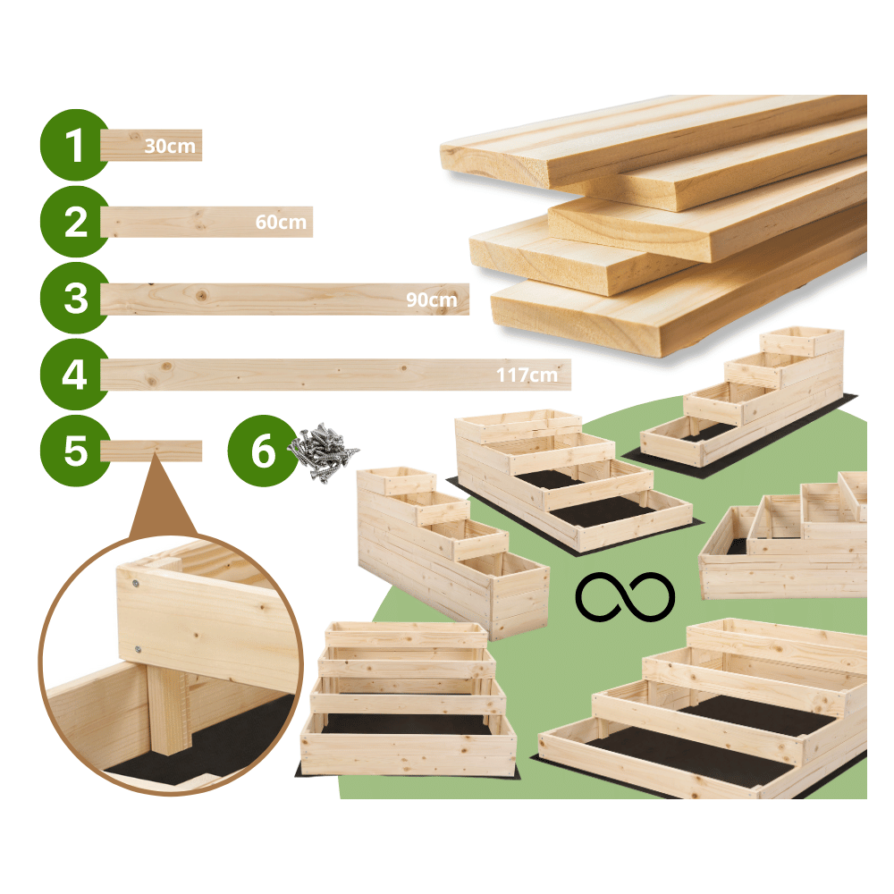 Skrzynia na warzywa warzywniak inspekt IMPREGNOWANY 27x90x90 GRATISY ECO
