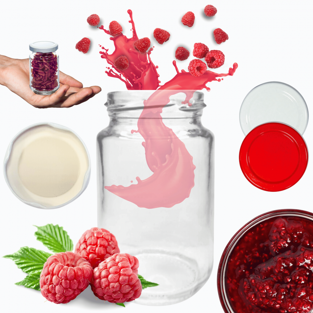 Słoik 190ml 0,2 dżemy konfitury przyprawy deserki KOMPLET z POKRYWKĄ 53mm