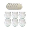 Słoiki 215ml dżemy konfitury przyprawy deserki 6kompletów zakrętki 66mm