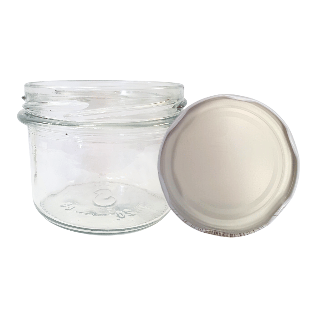 Słoik 235ml dżemy konfitury przyprawy deserki KOMPLET z POKRYWKĄ 82mm