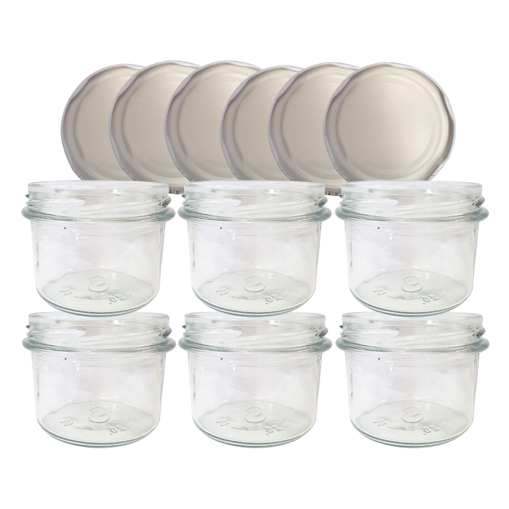 Słoiki 235ml dżemy konfitury przyprawy deserki 6kompletów zakrętki 82mm