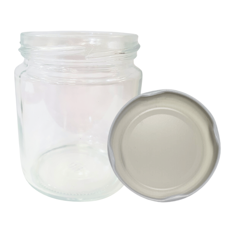 Słoik 250ml dżemy konfitury przyprawy deserki KOMPLET z POKRYWKĄ 66mm