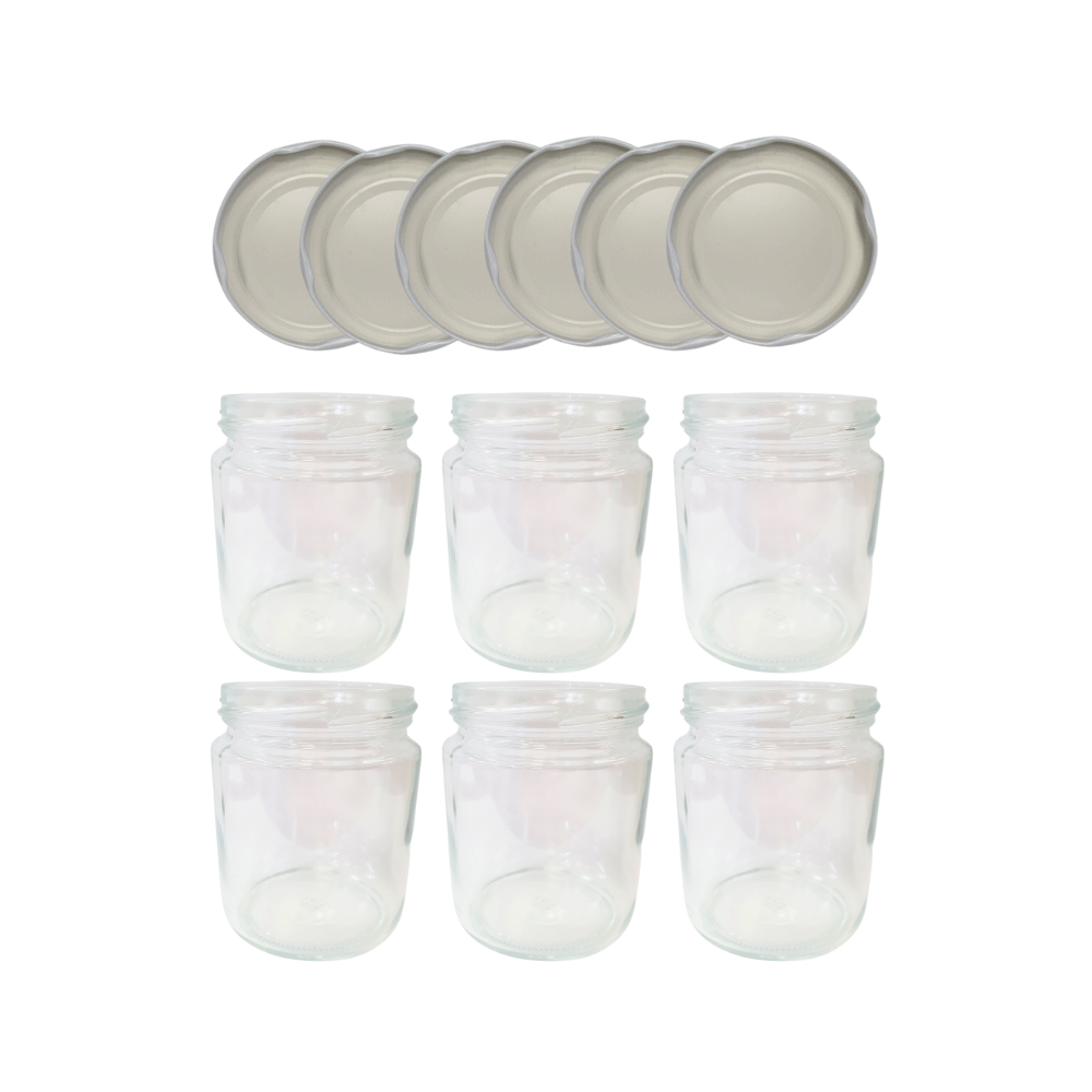 Słoiki 250ml dżemy konfitury przyprawy deserki 6kompletów zakrętki 66mm