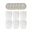 Słoiki 250ml dżemy konfitury przyprawy deserki 6kompletów zakrętki 66mm