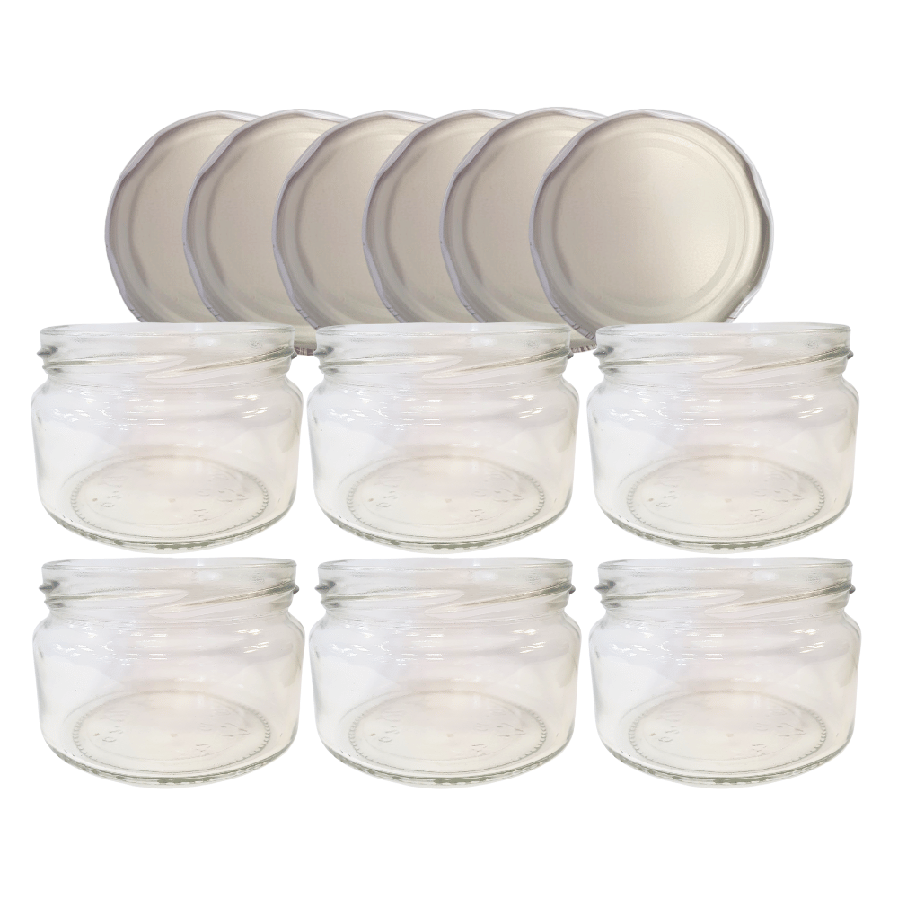 Słoiki 250ml dżemy konfitury przyprawy deserki 6kompletów zakrętki 82mm