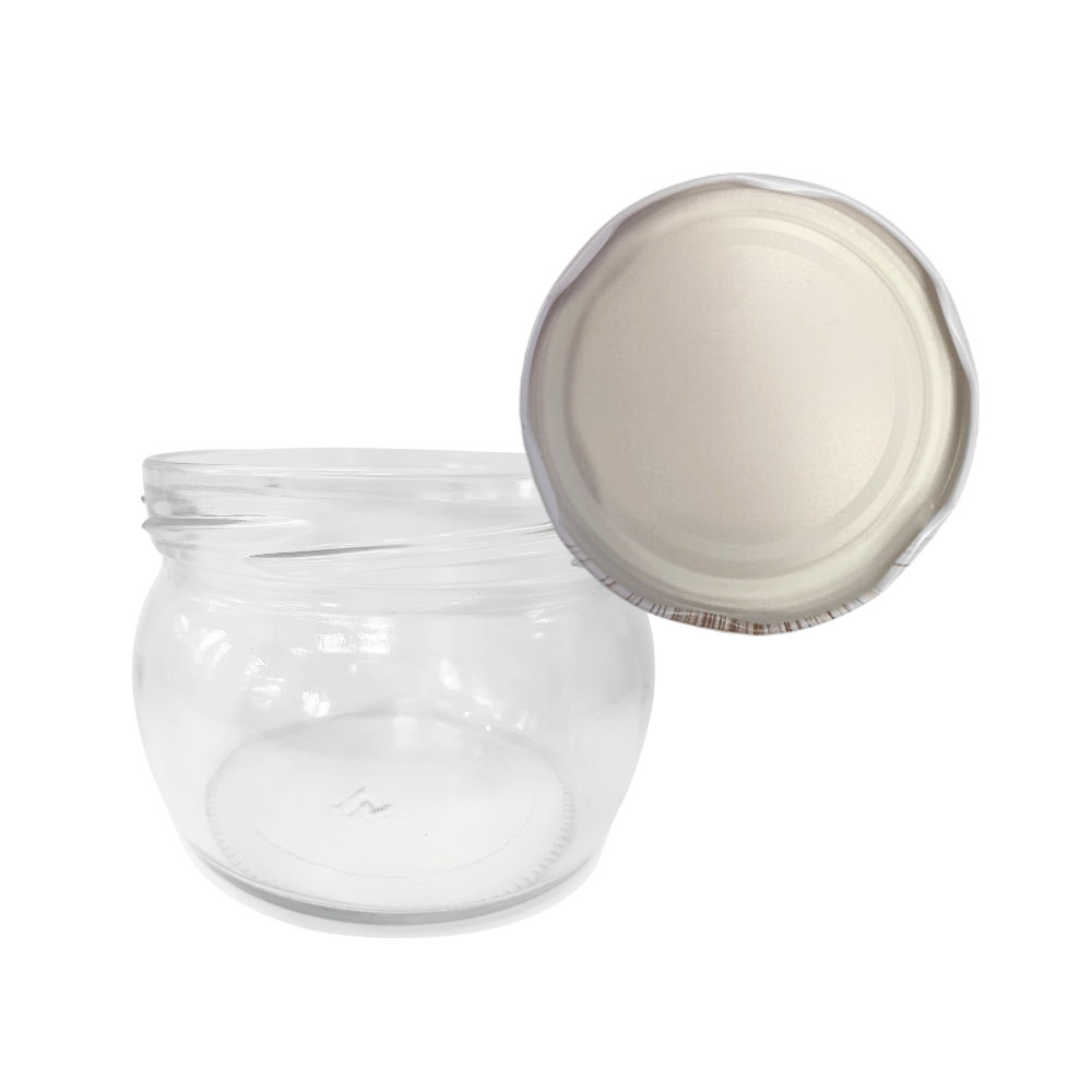 Słoik 260ml dżemy konfitury przyprawy grzybki KOMPLET z POKRYWKĄ 82mm