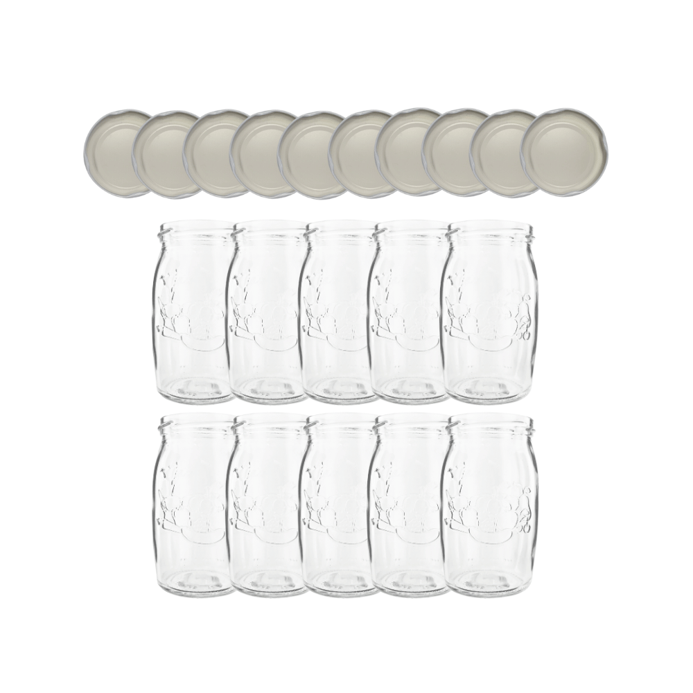 Słoiki 335ml dżemy konfitury kompot sok grzybki 10kpl zakrętki 66mm PZH
