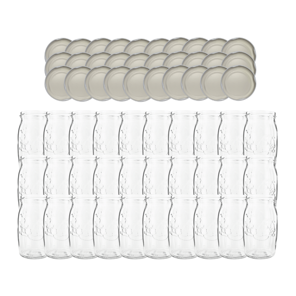 Słoiki 335ml dżemy konfitury kompot sok grzybki 30kpl zakrętki 66mm PZH