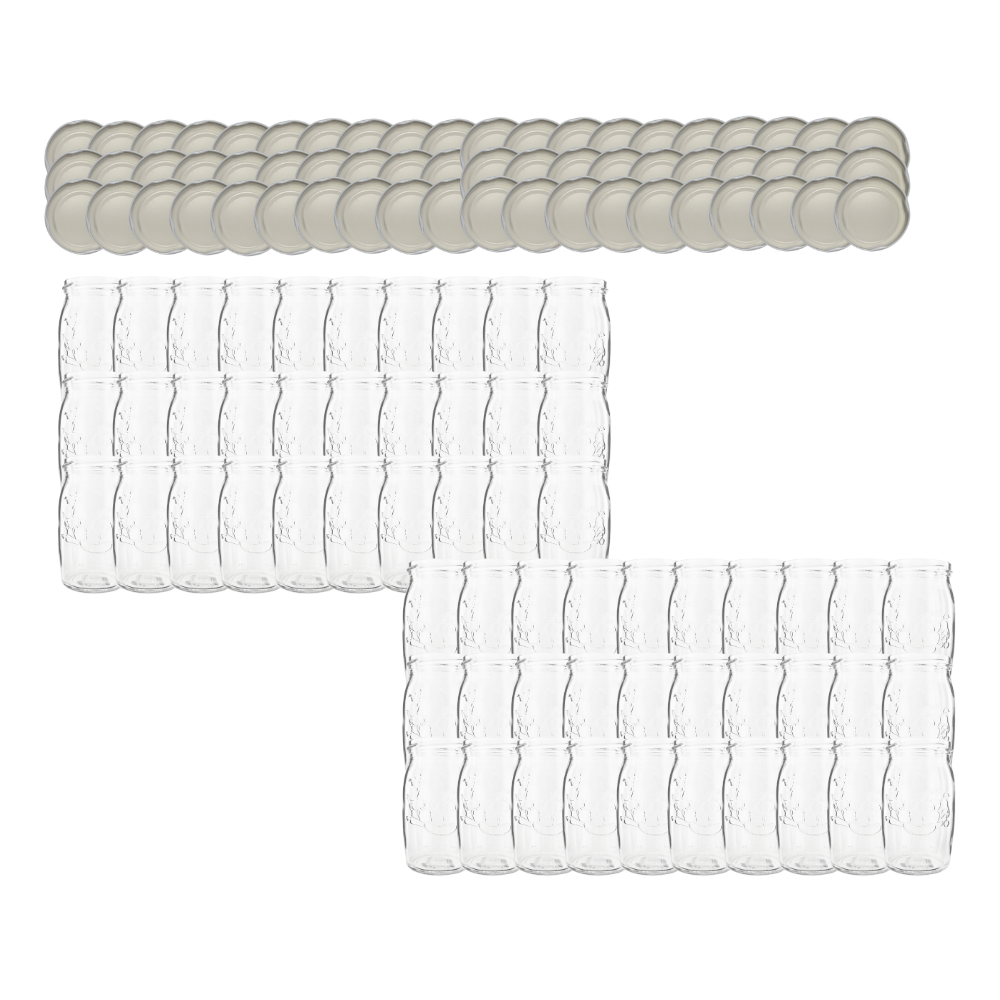 Słoiki 335ml dżemy konfitury kompot sok grzybki 60kpl zakrętki 66mm PZH