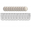 Słoiki 540ml dżemy konfitury przeciery pasztet 10kpl zakrętki 82mm PZH
