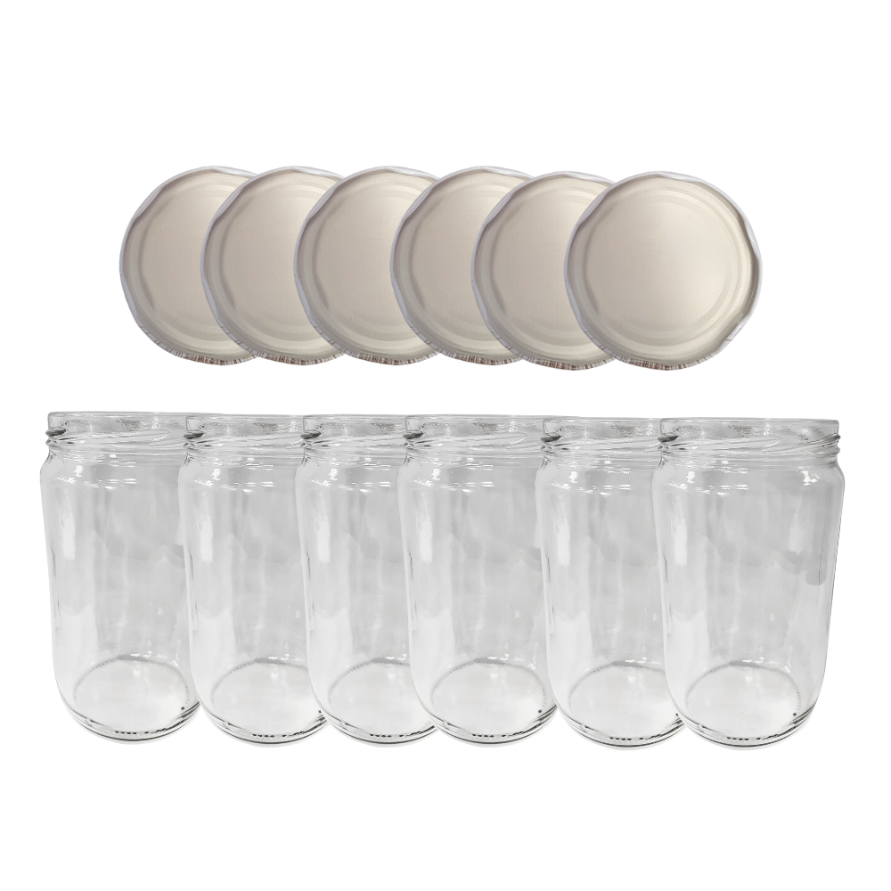 Słoiki 720ml dżemy konfitury przeciery salatki 6kompletów zakrętki 82mm