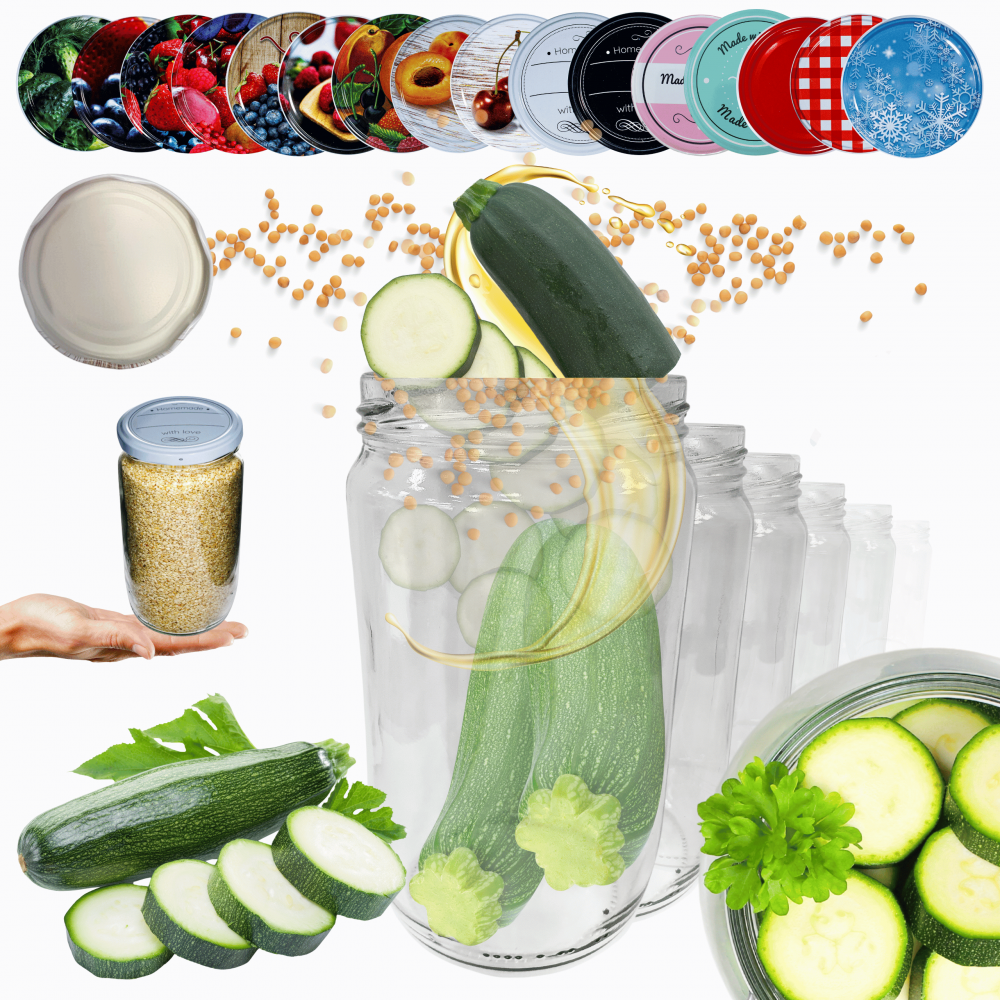 Słoiki 720ml dżemy konfitury przeciery salatki 30kpl zakrętki 82mm PZH