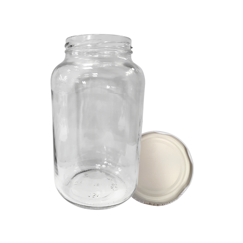 Słoik 1500ml 1,5l soki ogórki małosolne nalewki KOMPLET z POKRYWKĄ 82mm