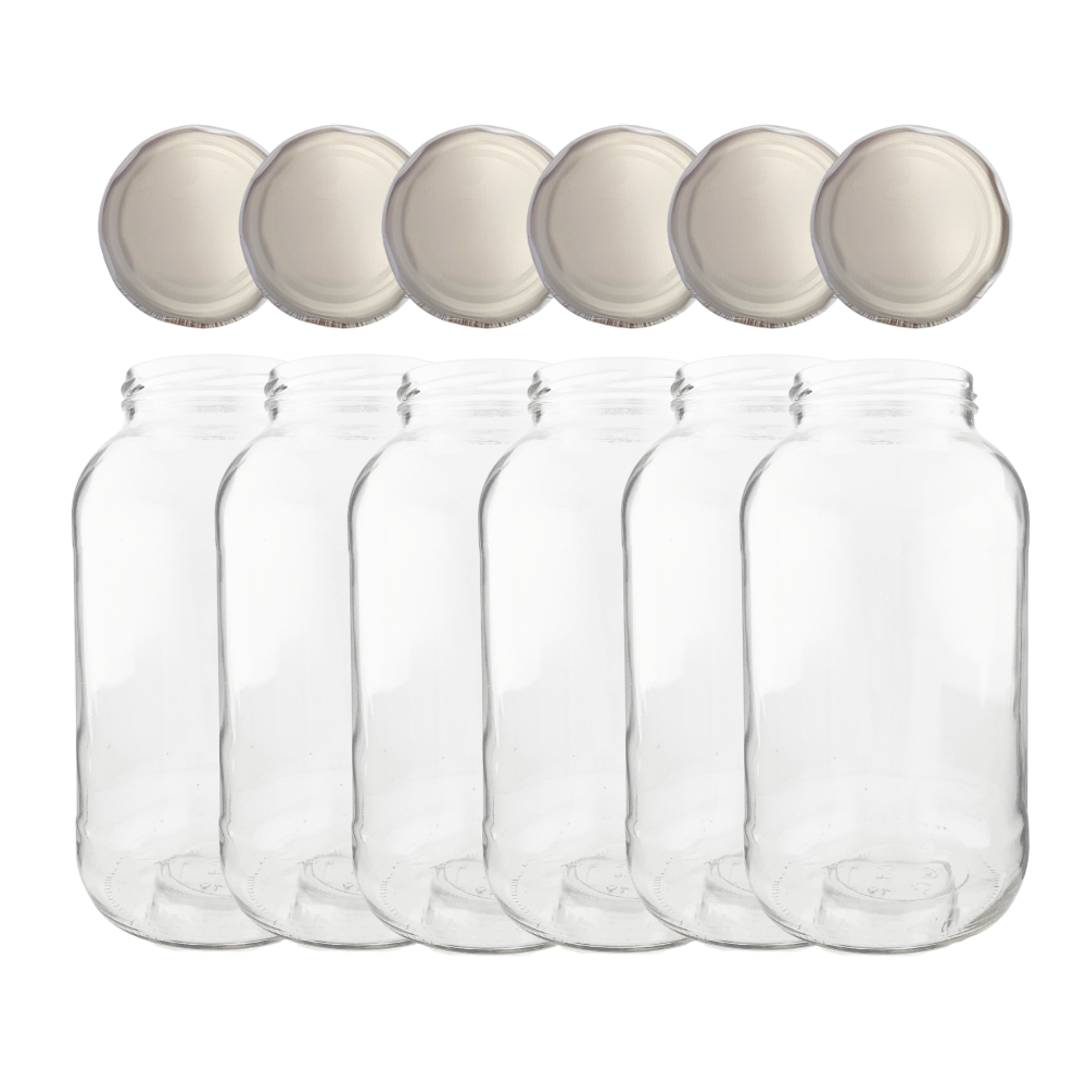 Słoiki 2000ml 2l soki ogórki kiszone grzyby nalewki 6kompletów zakrętki 82mm