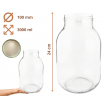 Słoiki 3000ml 3l soki ogórki kiszone grzyby nalewki 6kompletów zakrętki 100mm