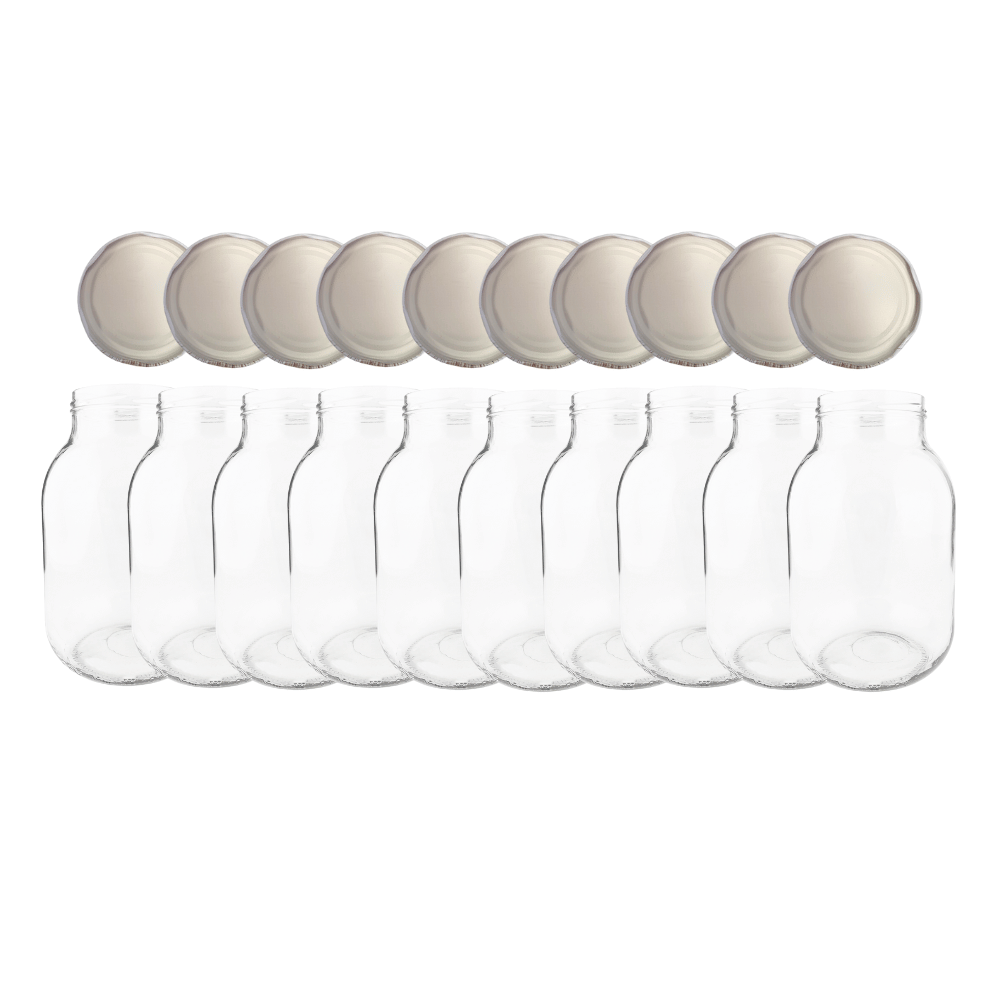 Słoiki 3000ml 3l soki ogórki kiszone grzyby nalewki 10kpl zakrętki 100mm PZH