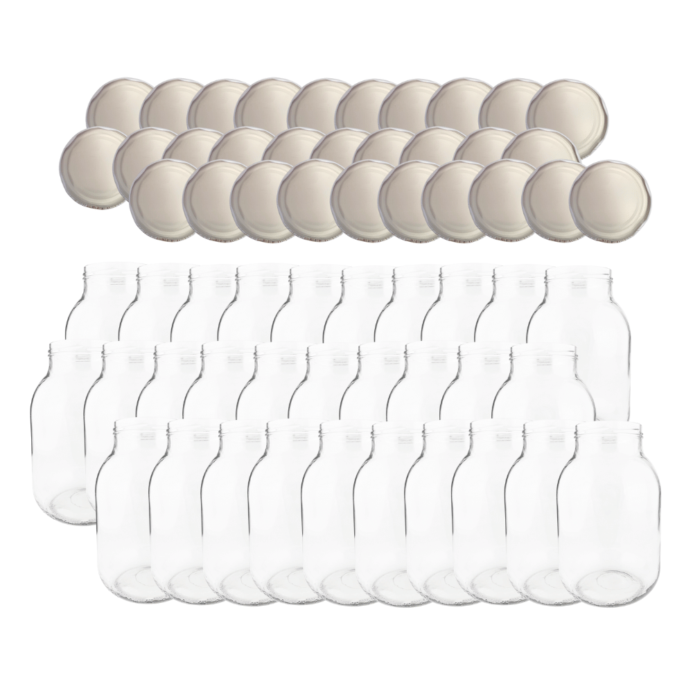 Słoiki 3000ml 3l soki ogórki kiszone grzyby nalewki 30kpl zakrętki 100mm PZH