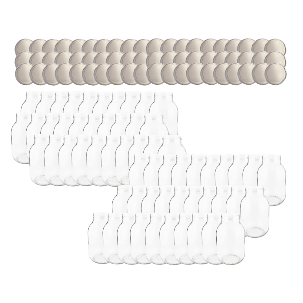 Słoiki 3000ml 3l soki ogórki kiszone grzyby nalewki 60kpl zakrętki 100mm PZH