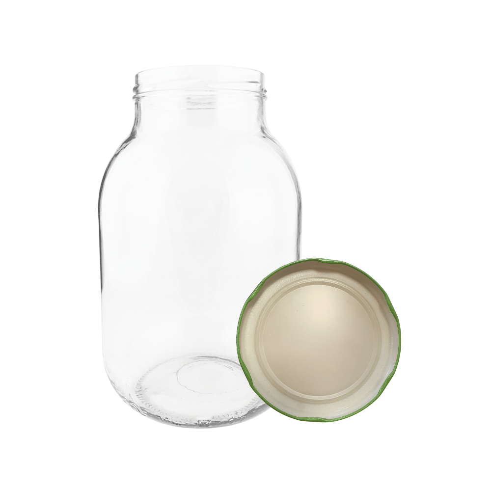 Słoik 4000ml 4l soki ogórki cukinia grzyby nalewki KOMPLET z POKRYWKĄ 100mm