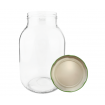 Słoik 4000ml 4l soki ogórki cukinia grzyby nalewki KOMPLET z POKRYWKĄ 100mm