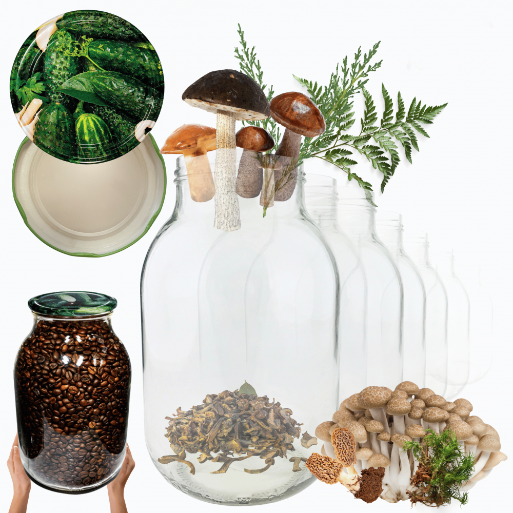 Słoiki 4000ml 4l soki ogórki cukinia grzyby nalewki 30kpl zakrętki 100mm PZH