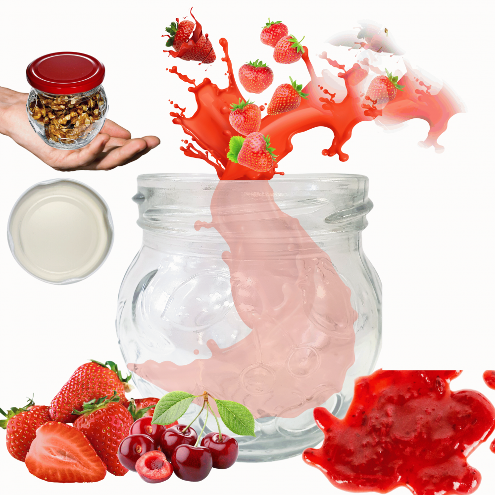 Słoik 215ml dżemy konfitury przyprawy deserki 1 sztuka 66mm