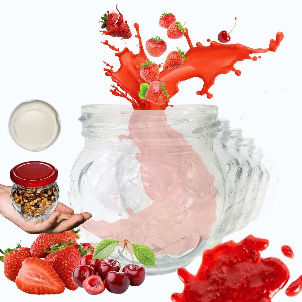 Słoiki 215ml dżemy konfitury przyprawy deserki 60sztuk 66mm PZH