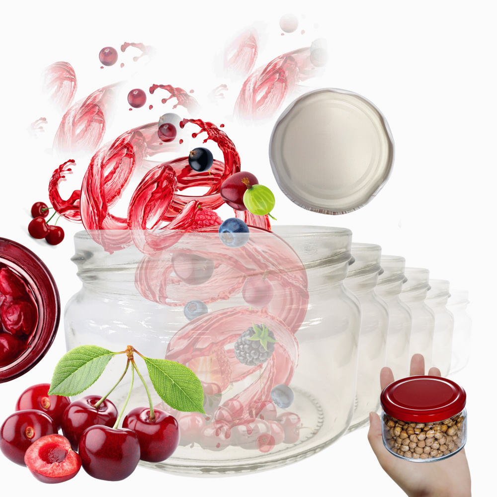 Słoiki 250ml dżemy konfitury przyprawy deserki 30sztuk 82mm PZH