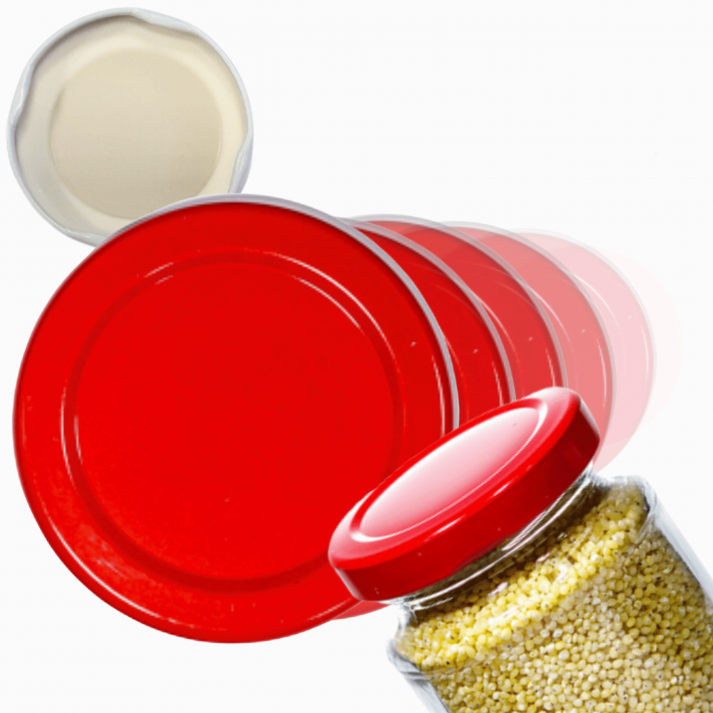 Pokrywki dekielki zakrętki nakrętki wieczka wieka 53mm 10 szt WZÓR R PZH