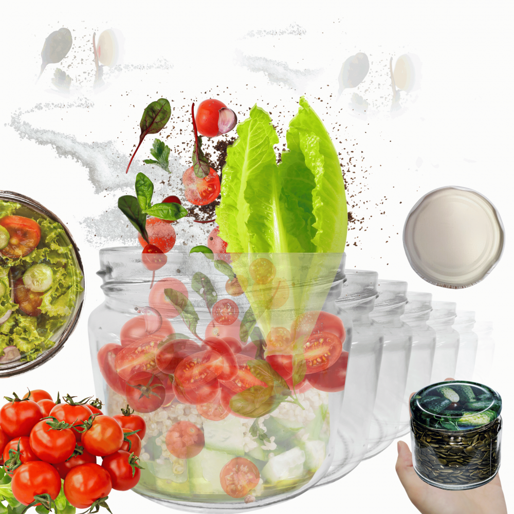 Słoiki 330ml dżemy konfitury przyprawy grzybki 6sztuk 82mm