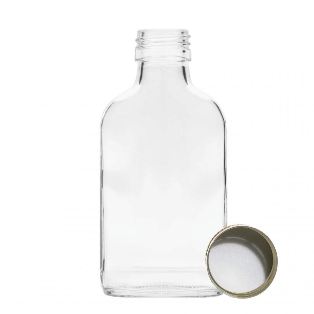 Butelka 100 ml piersiówka kieszonkowa na sok nalewki fi28 1szt NAKRĘTKA PZH