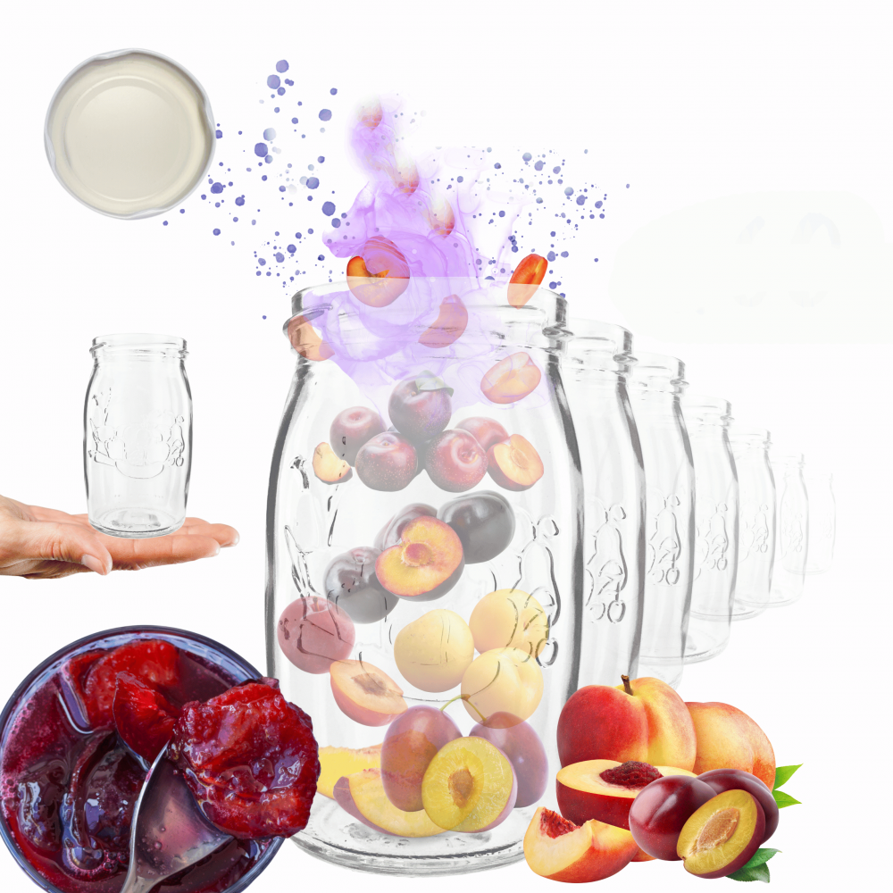 Słoiki 335ml dżemy konfitury kompot sok grzybki 60sztuk 66mm PZH