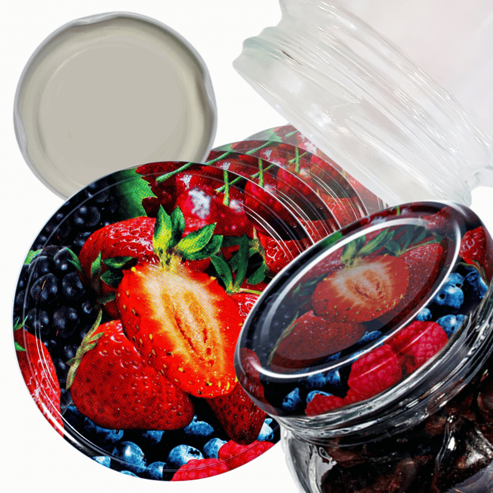 Pokrywki dekielki zakrętki nakrętki wieczka wieka 66mm 60 szt WZÓR W PZH