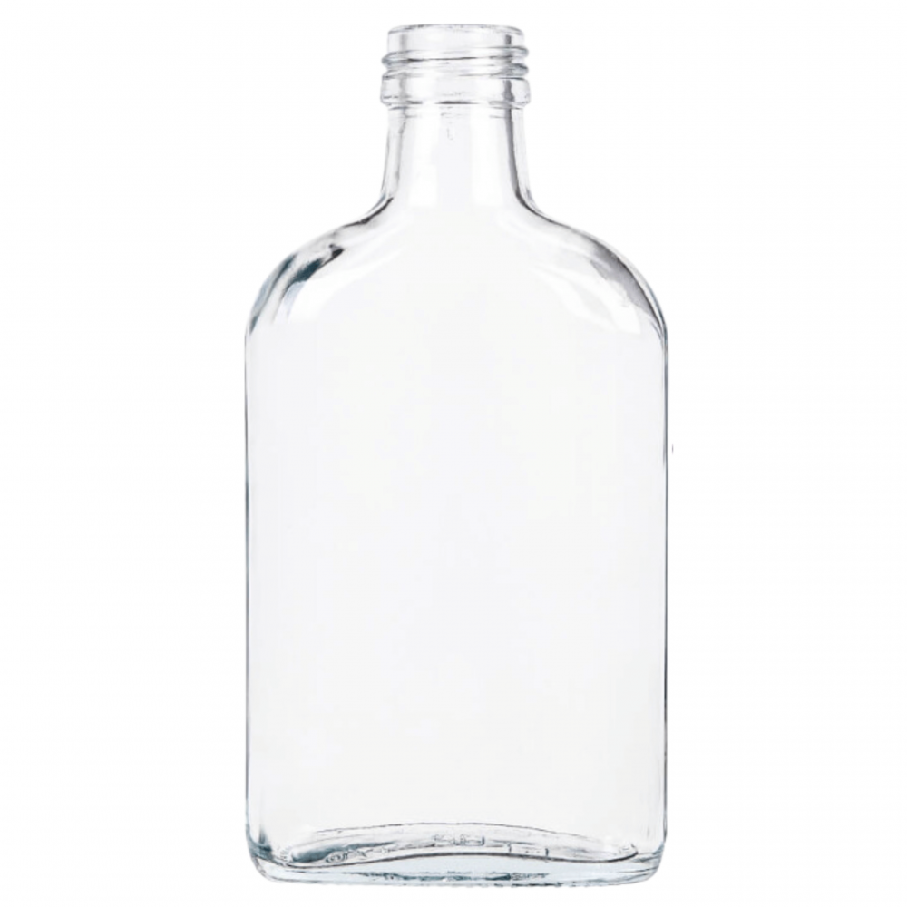 Butelka 200 ml piersiówka kieszonkowa sok nalewki fi28 1szt BEZ NAKRETKI