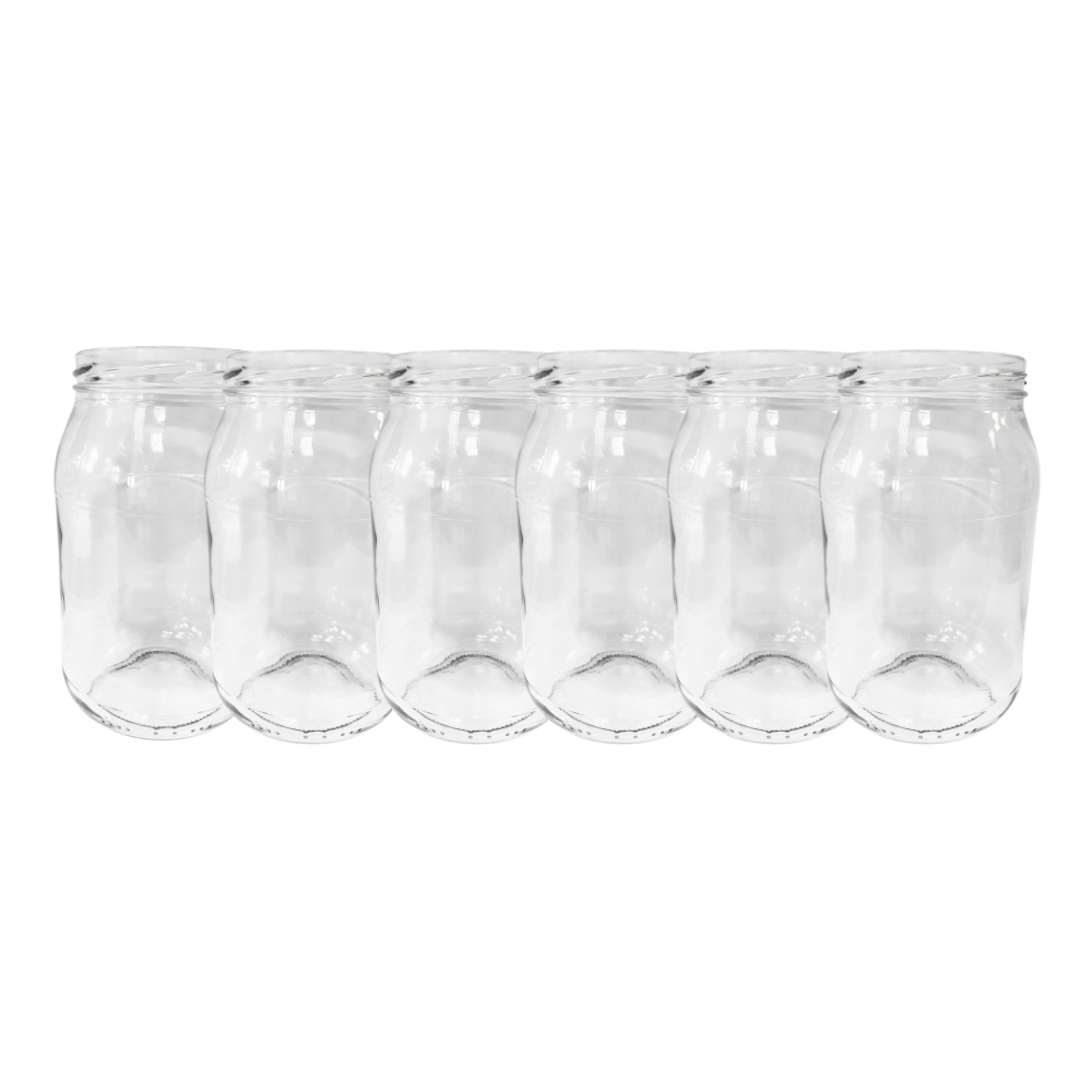 Słoiki 900ml 0,9l miód ogórki małosolne salatki 6sztuk 82mm