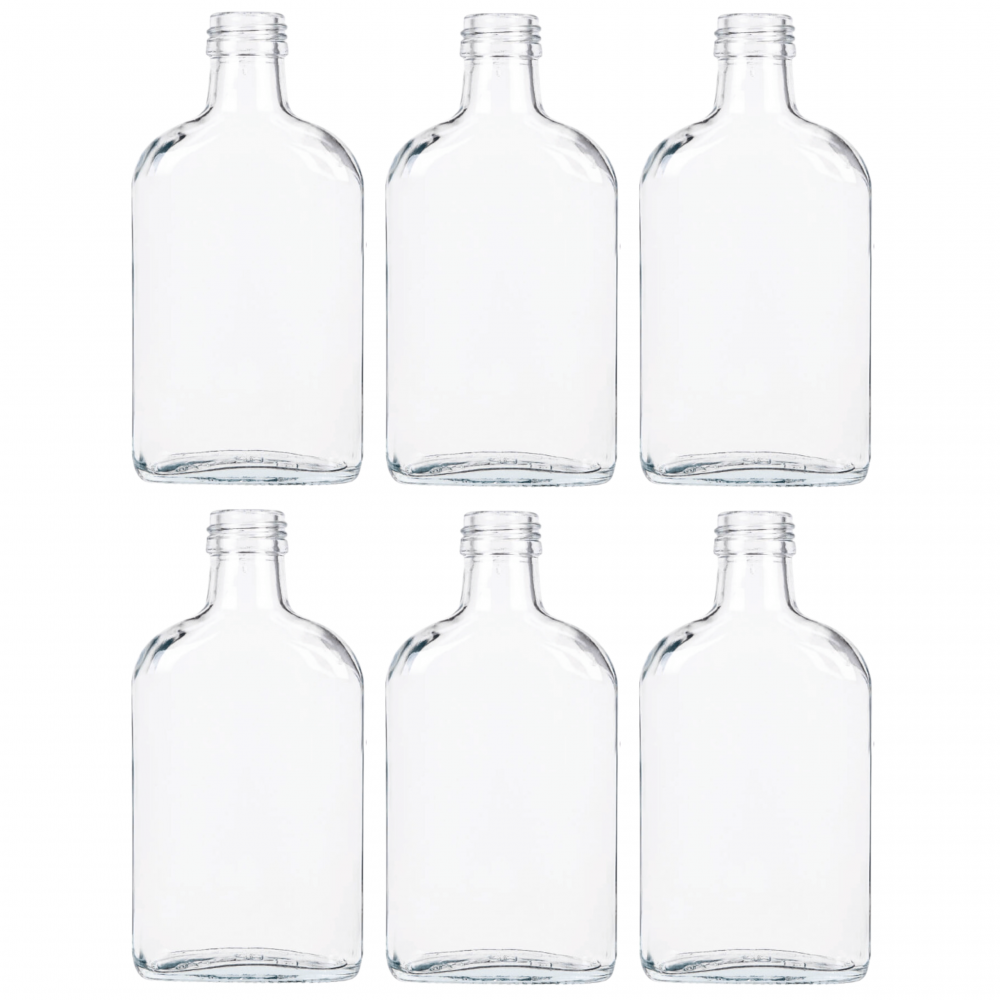 Butelki 200 ml piersiówki kieszonkowe na sok nalewki fi28 6szt BEZ NAKRETEK