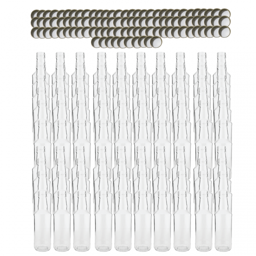 Butelki 200 ml na sok nalewkę syrop tradycyjne fi28 100szt NAKRĘTKI