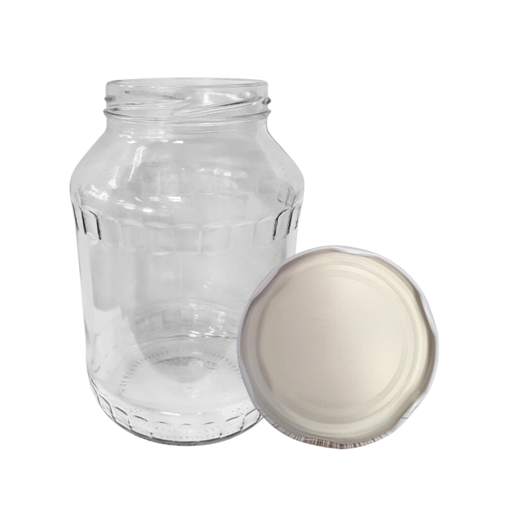 Słoik 1500ml 1,5l soki ogórki małosolne nalewki KOMPLET z POKRYWKĄ 82mm